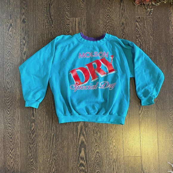 Vintage Molson Dry Crew Neck Sweater - Picture 1 of 3